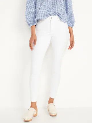 High-Waisted Wow Super-Skinny White Ankle Jeans for Women | Old Navy (US)