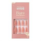 KISS Bare But Better TruNude Fake Nails Nude Nail Shades Manicure Set, 'Nude Glow', 28 Chip Proof... | Amazon (US)