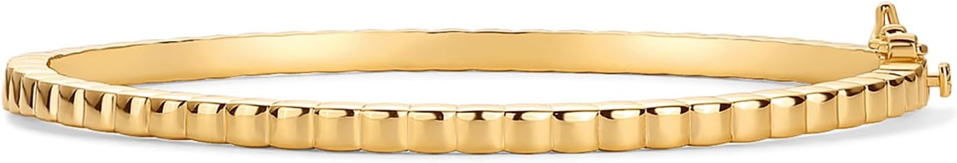 PAVOI 14K Gold Plated Cubic Zirconia Bangle Tennis Bracelets for Women | Classic Love Cuff Bangle... | Amazon (US)