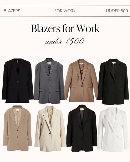 My favorite blazers for work under $500!

#LTKworkwear #LTKstyletip #LTKbeauty