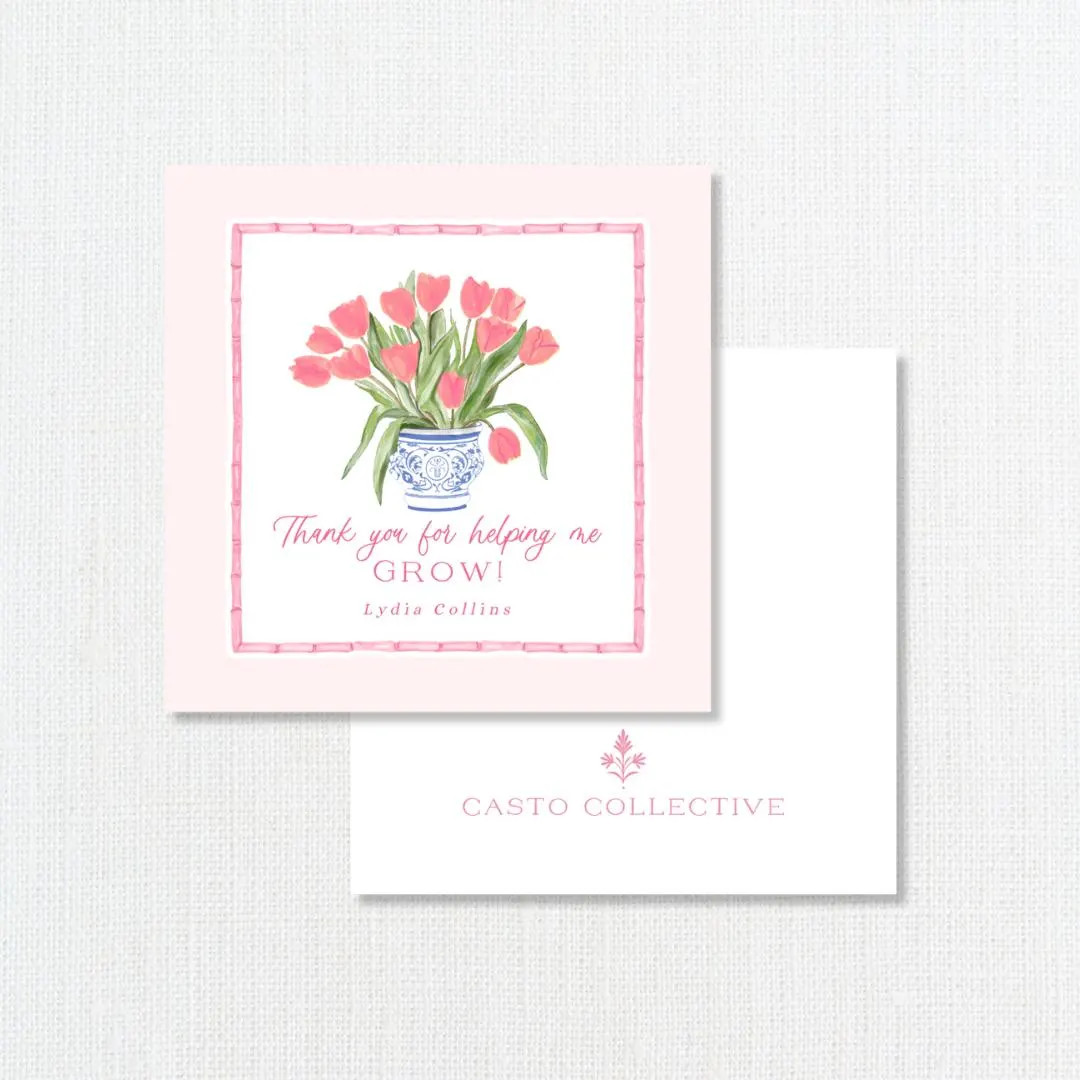 Thank You for Helping Me Grow Gift, Personalized Gifts, Teacher Gifts, Spring Gift Tag - Etsy | Etsy (US)