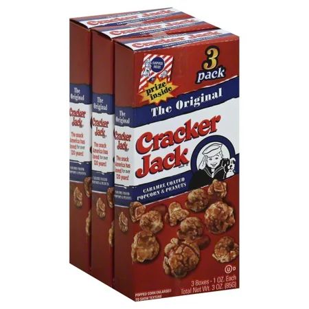 Cracker Jack Caramel Coated Popcorn & Peanut, 1 Oz., 3 Count | Walmart (US)