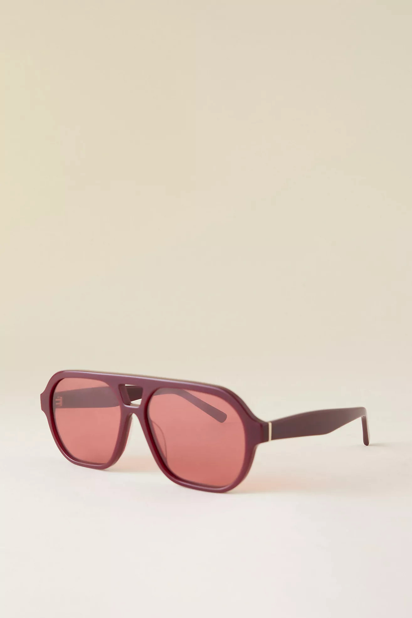 By Anthropologie Rote Klassische Flieger-Sonnenbrille | Anthropologie (EU)