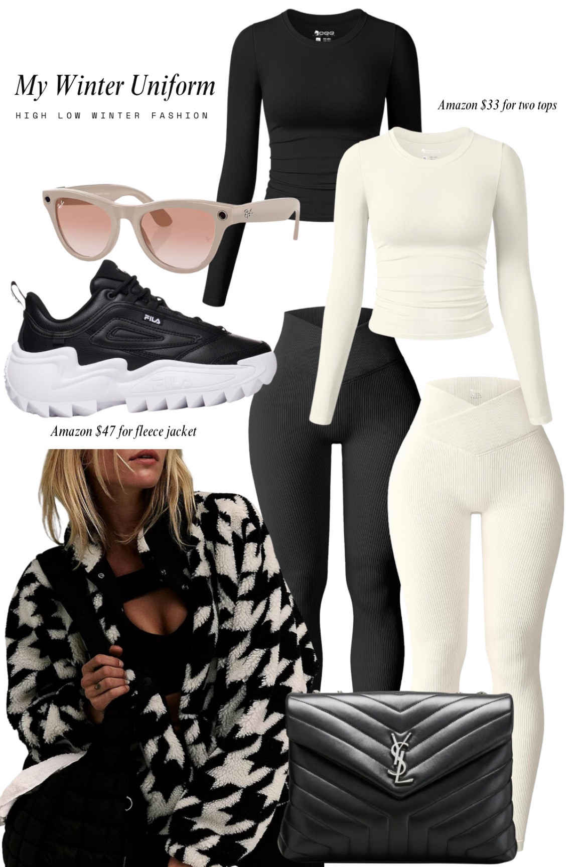 My go-to winter uniform: cozy, chic, and budget-friendly with a touch of luxe! ❄️✨ From affordable Amazon finds to timeless designer pieces, I’ve got you covered for high-low winter fashion. Everything is linked on my LTK—shop your winter staples now and elevate your wardrobe without breaking the bank! #WinterFashion #HighLowStyle #LTKWinter 

#LTKFindsUnder50 #LTKStyleTip