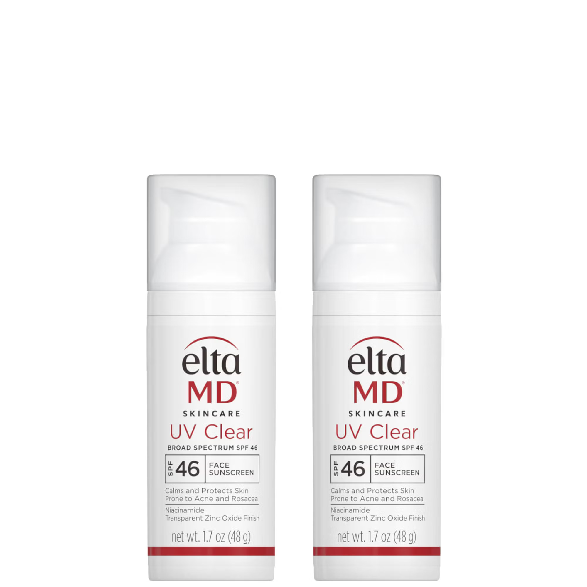 EltaMD Exclusive UV Clear SPF 46 Broad-Spectrum Duo ($88 Value) | Dermstore (US)