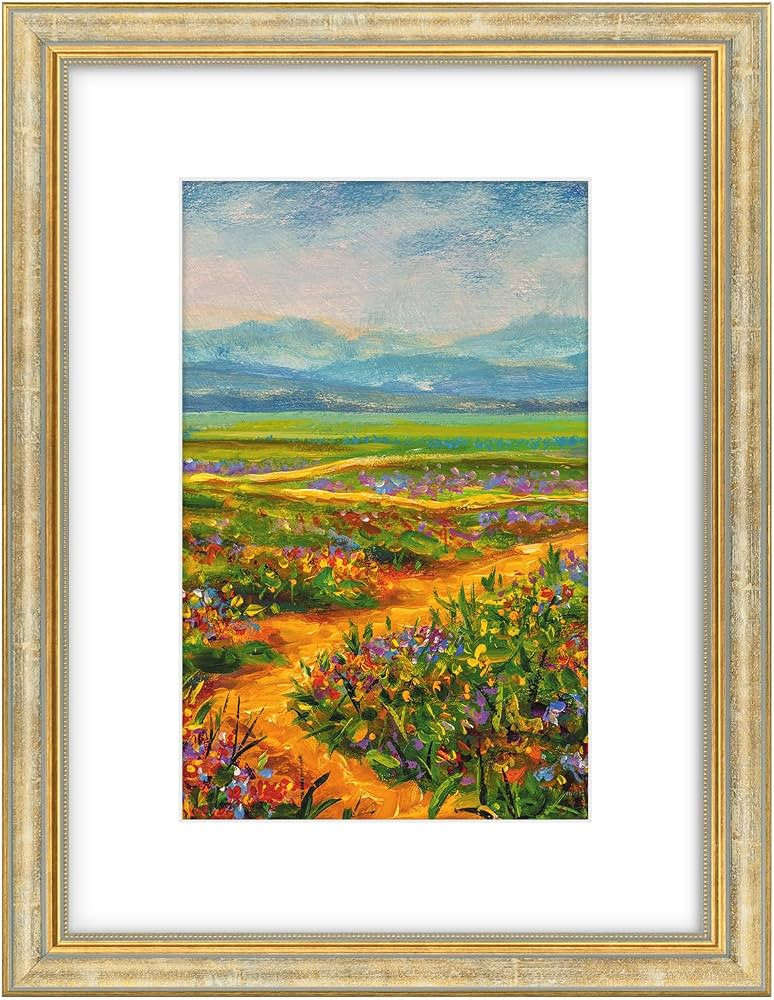 Golden State Art, 12x16 Ornate Picture Frame with White Mat for 8x12 Photo or Display 12x16 Print... | Amazon (US)