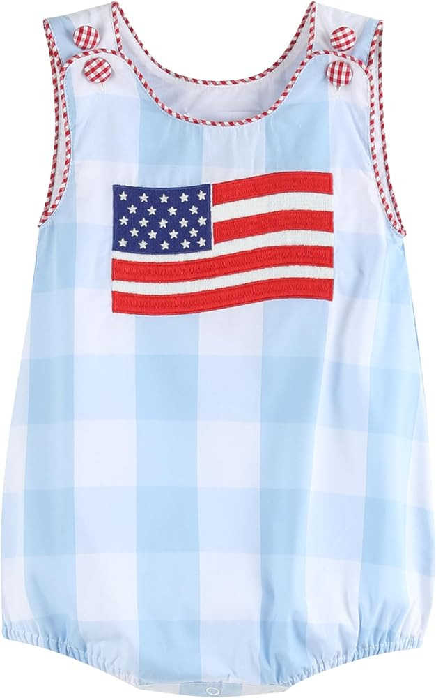 Baby Boys and Toddler Applique Romper | Amazon (US)