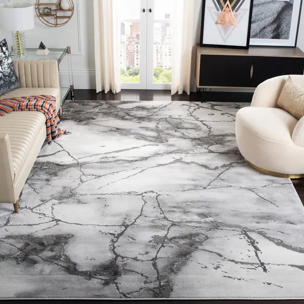 SAFAVIEH Craft Margaretha Modern Abstract Marble Pattern Rug | Bed Bath & Beyond