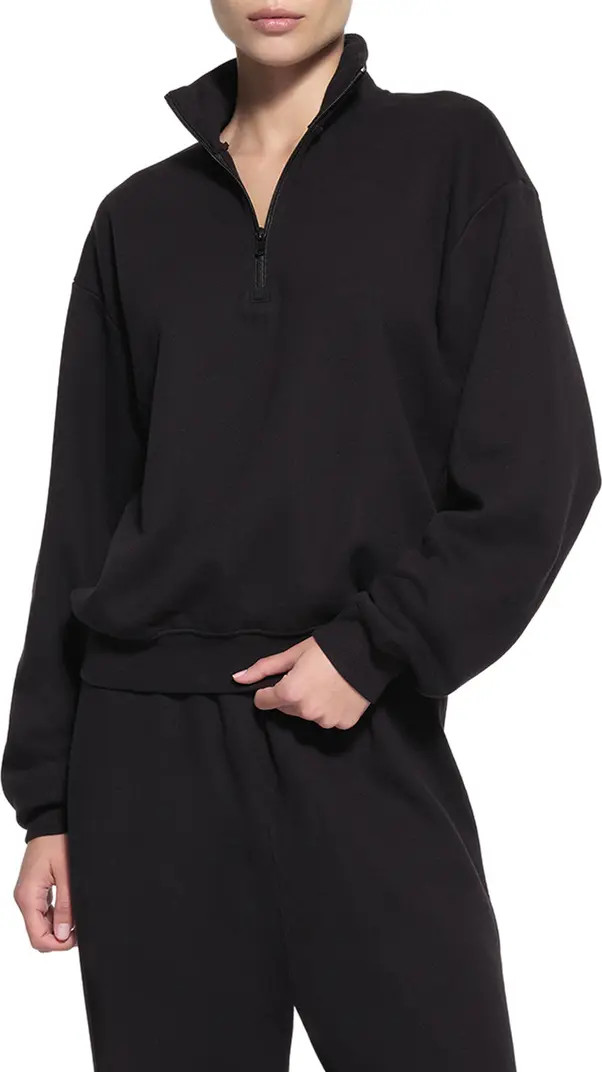 Cotton Blend Fleece Half Zip Sweatshirt | Nordstrom