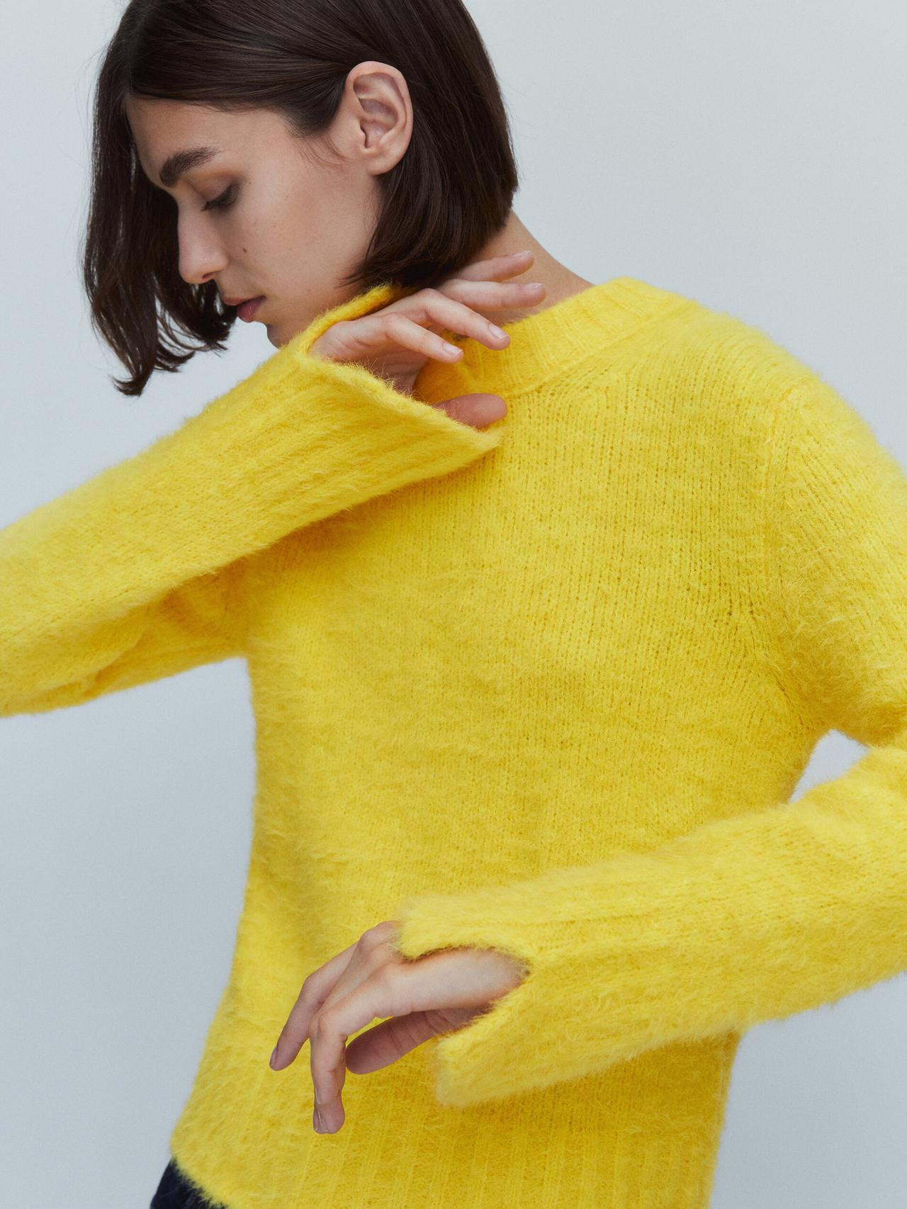 Crew neck knit sweater | Massimo Dutti US