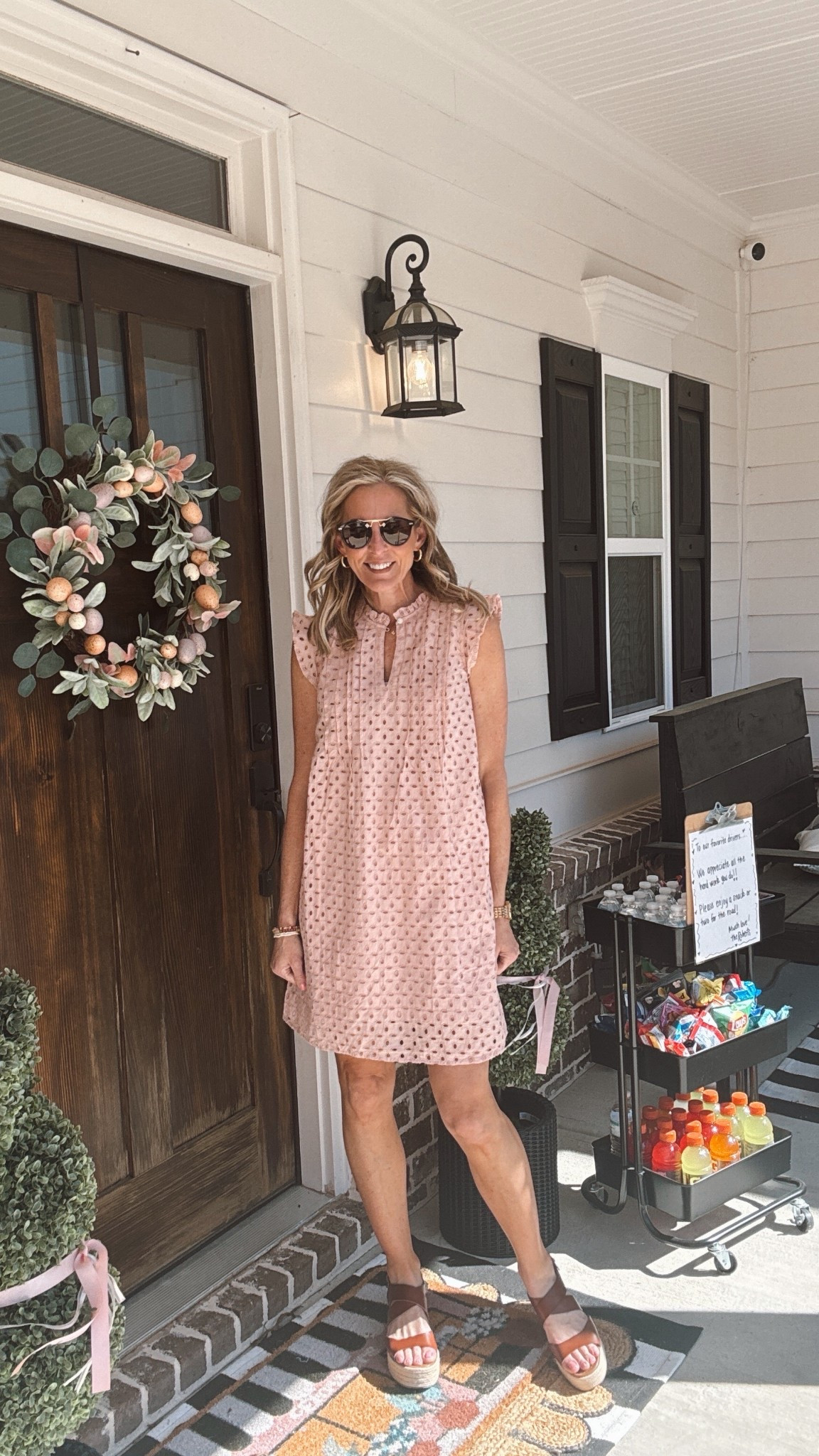 Another Time and Tru stunner this dress is under $30 comes in five colors and is absolutely perfect for spring… Packets lined and ready to go  
