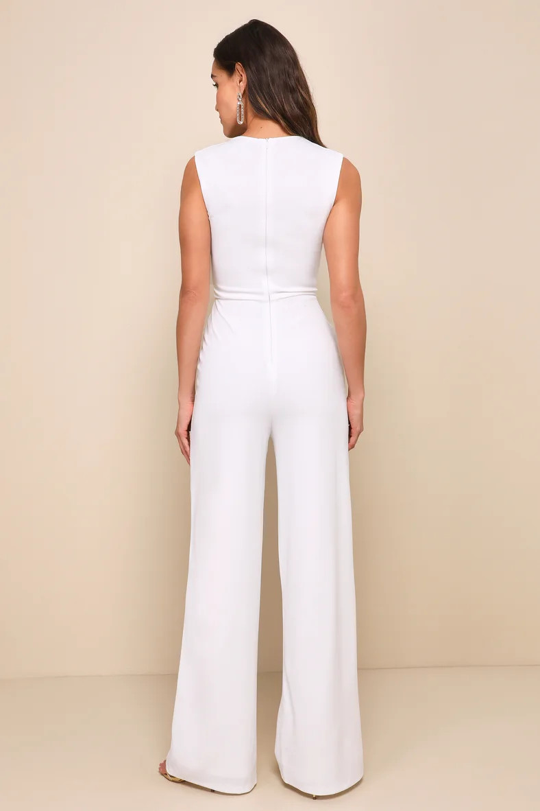 Enticing Endeavors White Jumpsuit | Lulus