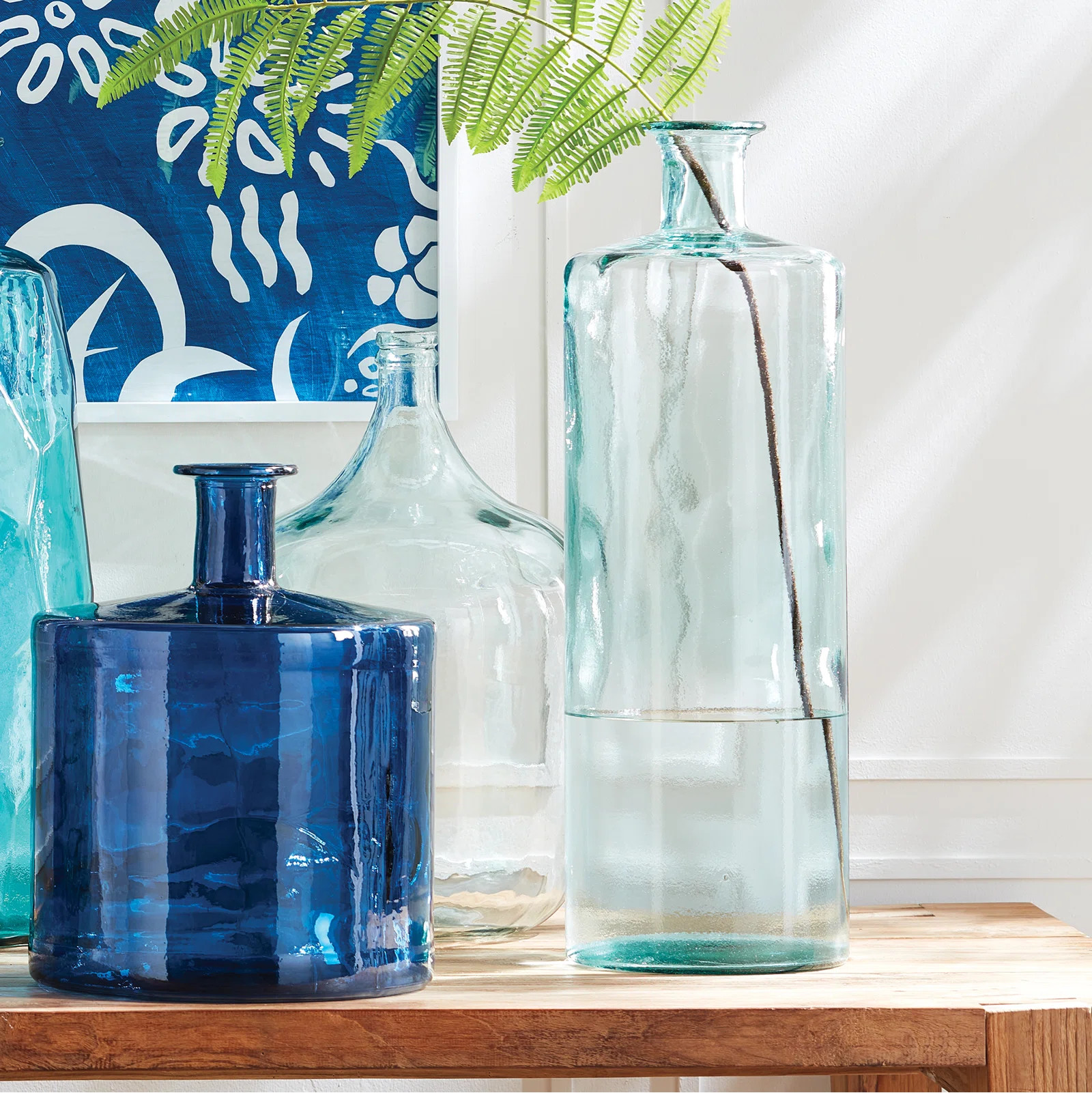 Blagnac Handmade Glass Floor Vase | Wayfair North America