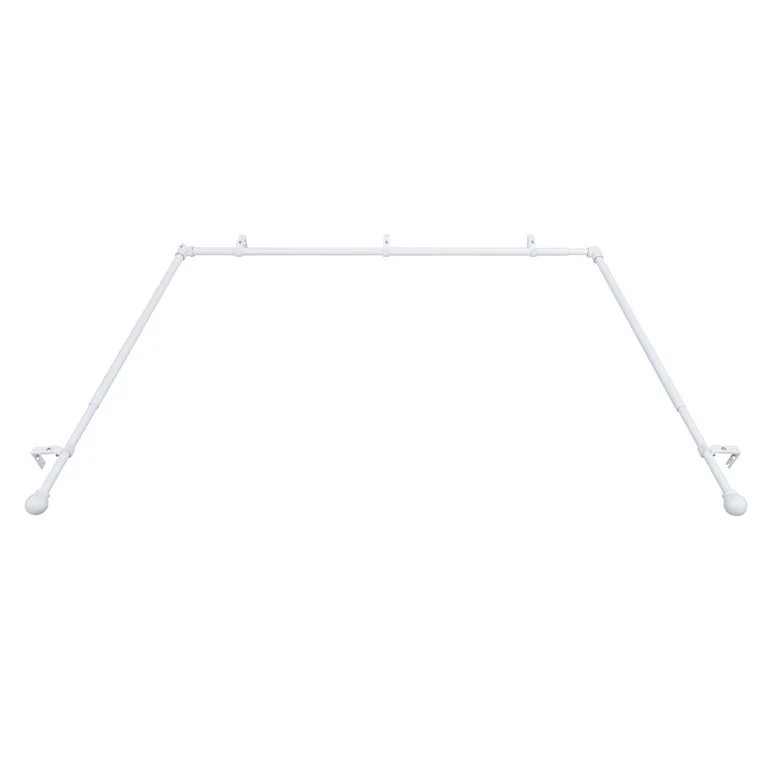 Better Homes and Gardens Bay Window Adjustable Drapery Rod Set | Walmart (US)