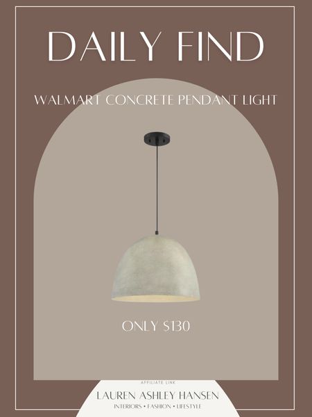 How beautiful is this concrete pendant from Walmart? It’s only $130 and I love how modern yet earthy and organic it feels. Such a beautiful piece for a kitchen! 

#LTKhome #LTKsalealert #LTKstyletip