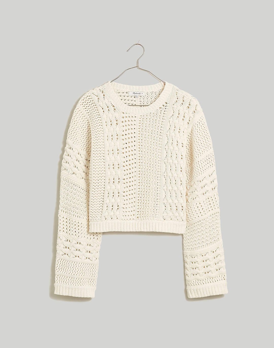 Crochet-Knit Crop Sweater | Madewell
