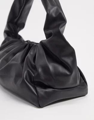 Glamorous slouchy ruched shoulder bag in black | ASOS (Global)