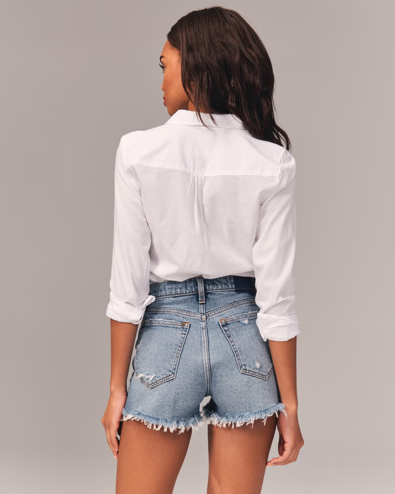 High Rise Mom Shorts | Abercrombie & Fitch (US)