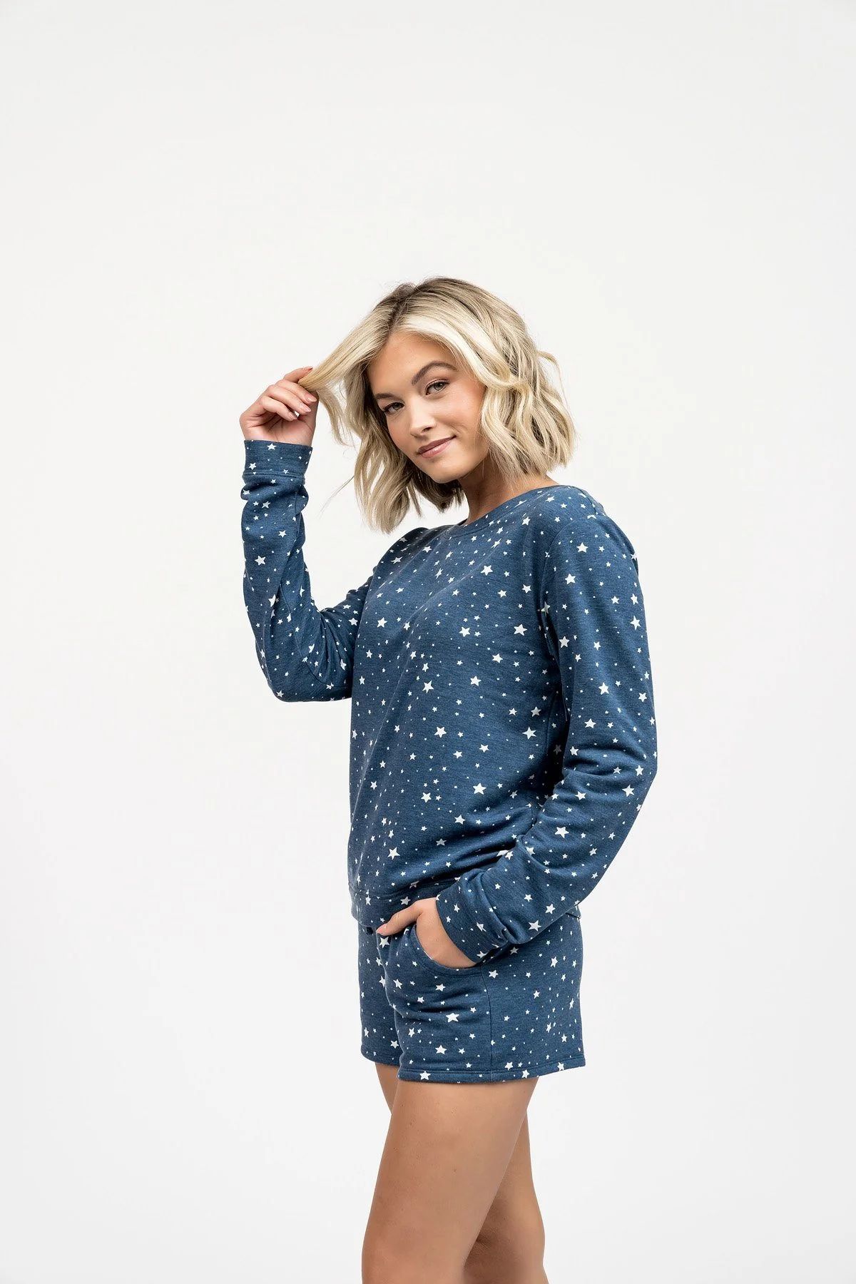 Easy Crewneck Sweatshirt - Blue Star | Rachel Parcell