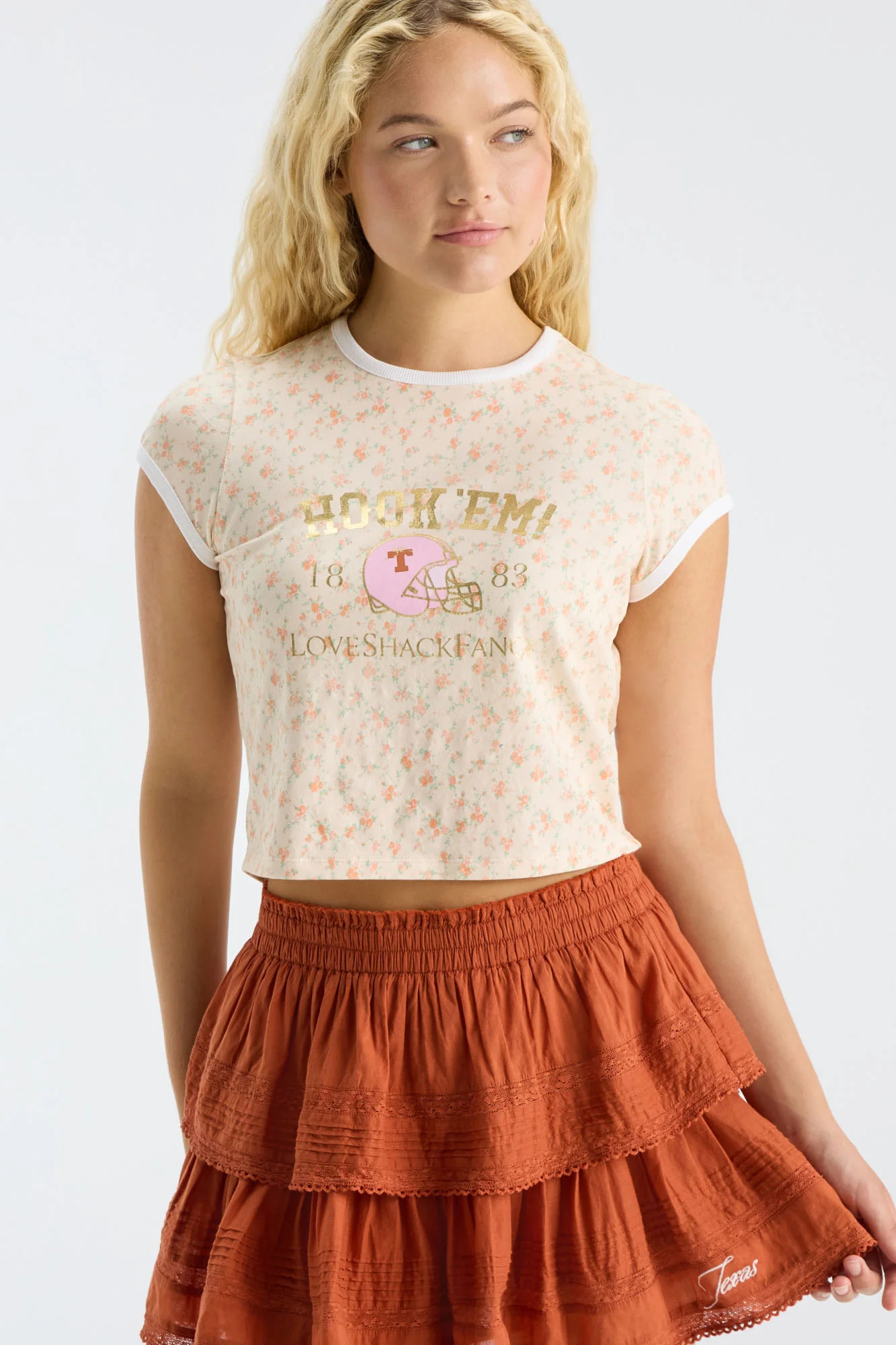 Fanatics x LoveShackFancy Ruffle Mini Skirt | LoveShackFancy