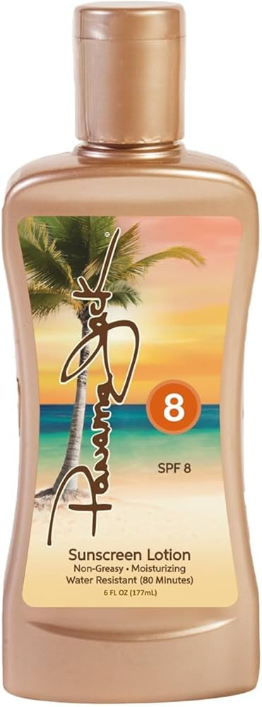 Panama Jack Sunscreen Tanning Lotion - SPF 8, PABA, Paraben, Gluten & Cruelty Free, Antioxidant M... | Amazon (US)
