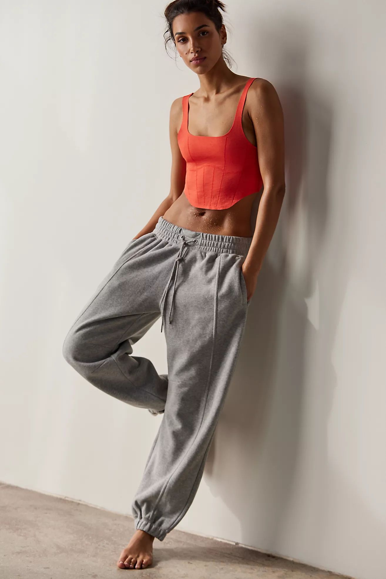 Sprint To The Finish Heather Pants | Free People (Global - UK&FR Excluded)
