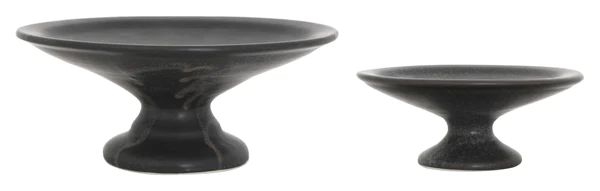 Apollo Footed Bowls - Black | Jayson Home