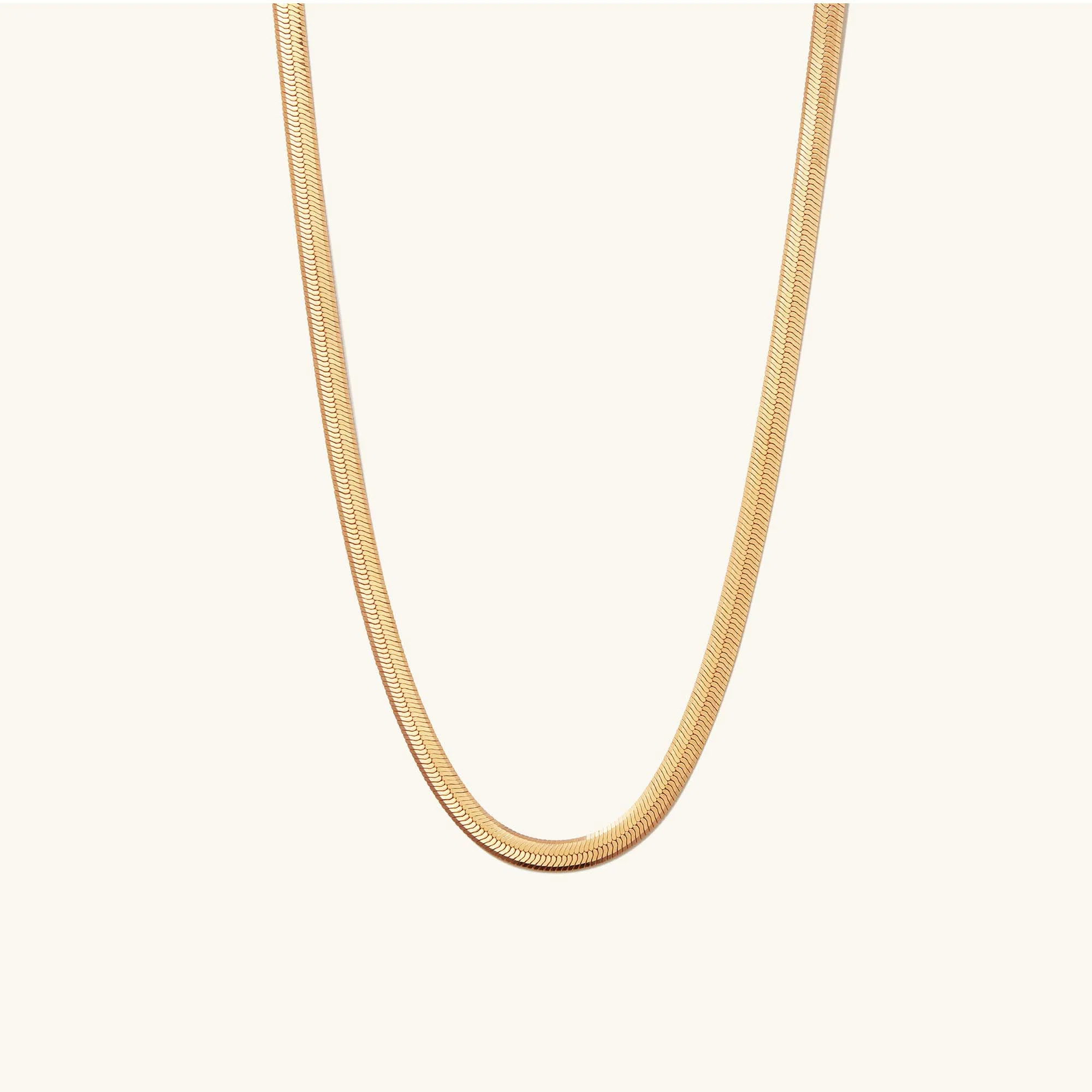 Bold Herringbone Chain Necklace | Mejuri Fine Crew
