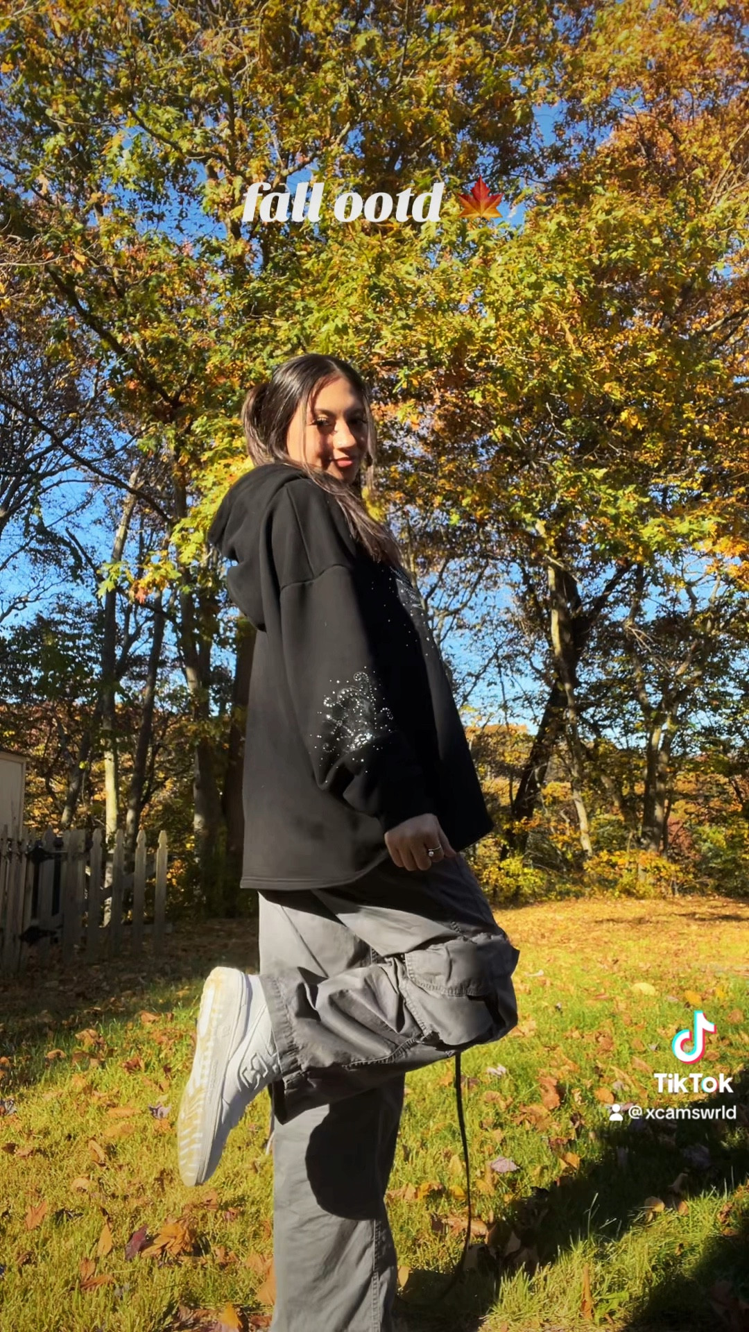 I AM GIA sweatshirt.
BDG Baggy Cargos. 
New Balance All White 550’s. 
Follow for more ootd!! 🧡

#LTKSeasonal #LTKFindsUnder100 #LTKStyleTip