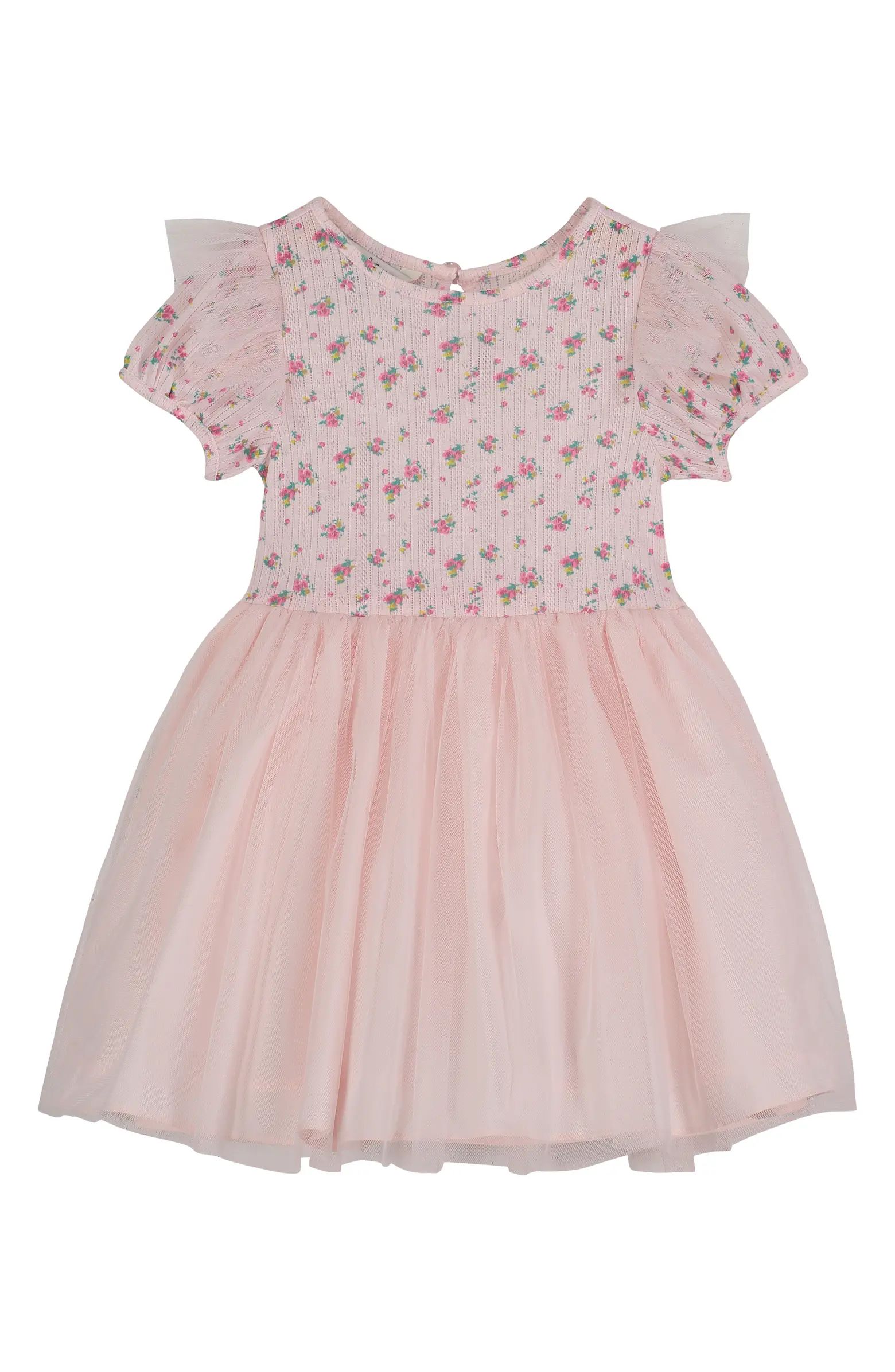 Kids' Floral Ruffle Fit & Flare Dress | Nordstrom