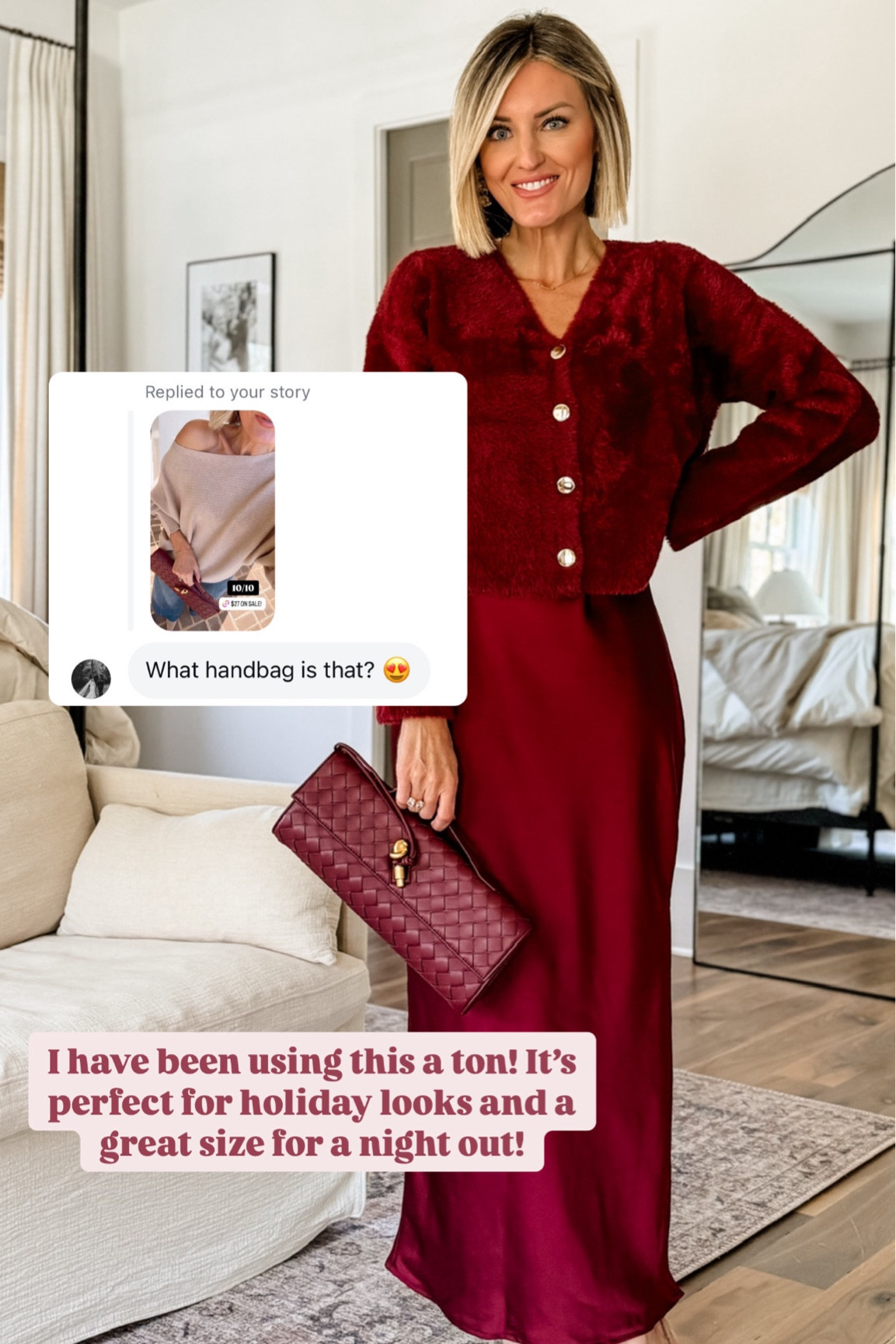 The perfect holiday bag! 


Loverly grey, purse, gift for her, holiday party outfit, Christmas 

#LTKHoliday #LTKStyleTip