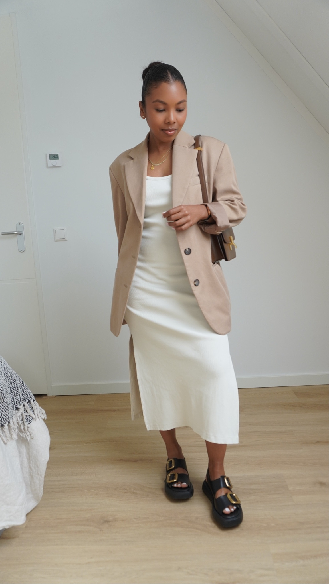 Blazer + dress combo 

outfit inspiration, autumn style, Dissh, Everlane, fitted midi tank dress, & Other Stories, Knitted Silk Blend midi dress, Massimo Dutti, Sleeveless textured midi dress, ribbed tube dress, COS, double buckle sandals, Tod’s, Celine, A.P.C. 

#LTKSeasonal #LTKstyletip