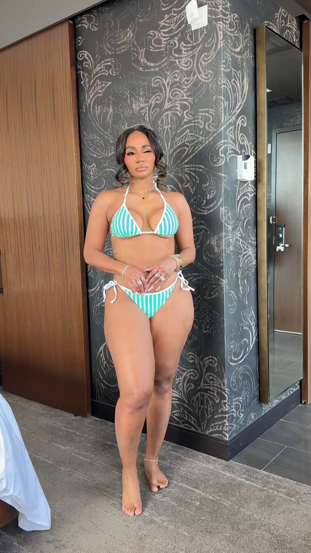 Under $30 bikini find! Multiple bottom options depending on coverage you desire! 