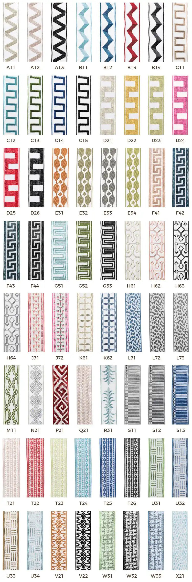 Isabella Cotton Blend Curtains with Border Trim (Sold per Pair) | TWOPAGES