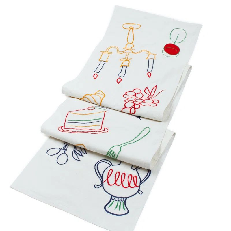 Fete Embroidered Linen Runner | Wayfair North America