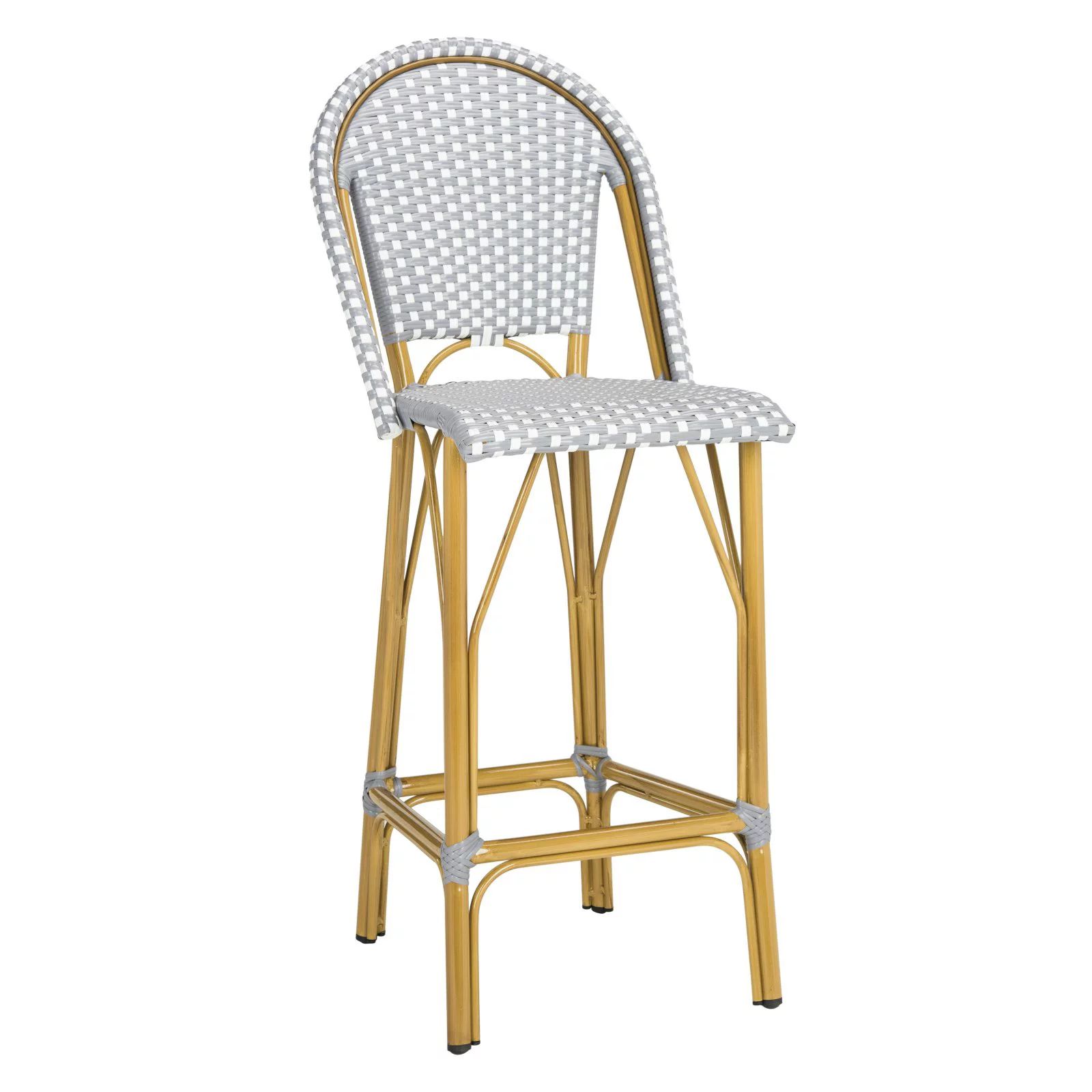 Safavieh Ford Outdoor Stacking French Bistro Bar Stool | Walmart (US)