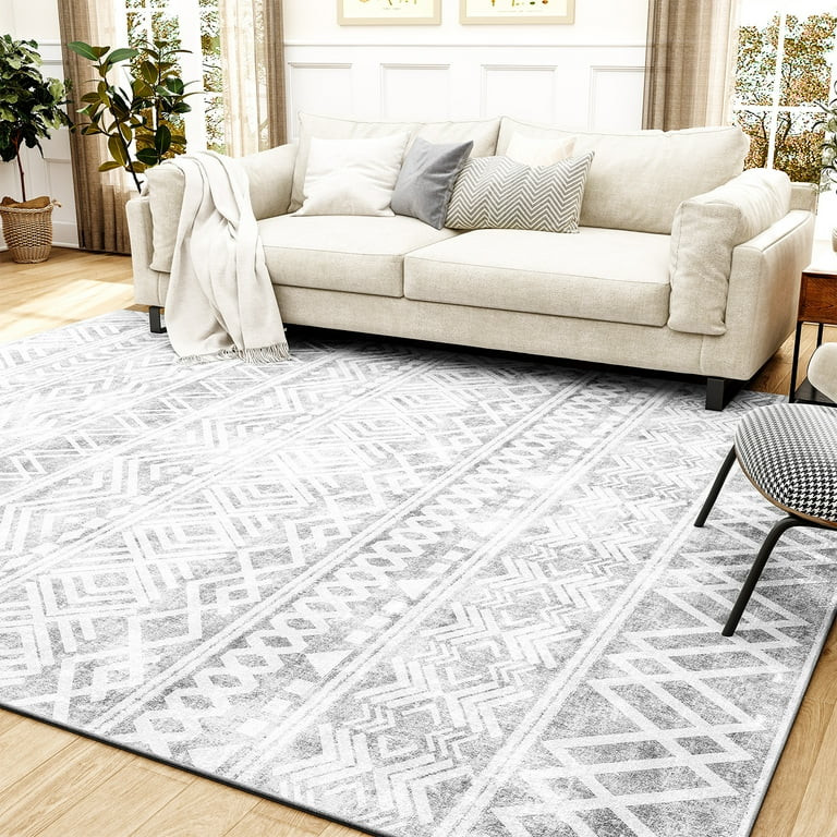 SIXHOME Area Rugs for Living Room 8'x10' Washable Rugs Boho Large Area Rug Modern Geometric Neutr... | Walmart (US)