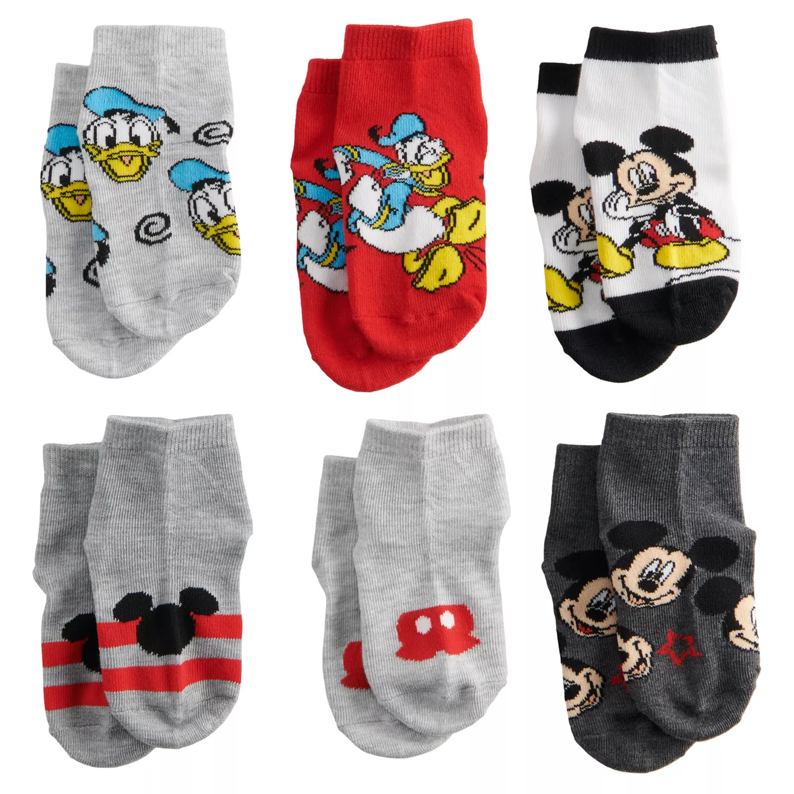 Disney's Mickey Mouse Toddler Mickey & Friends 6-Pack Socks, Toddler Boy's, Size: 2-4 | Kohl's