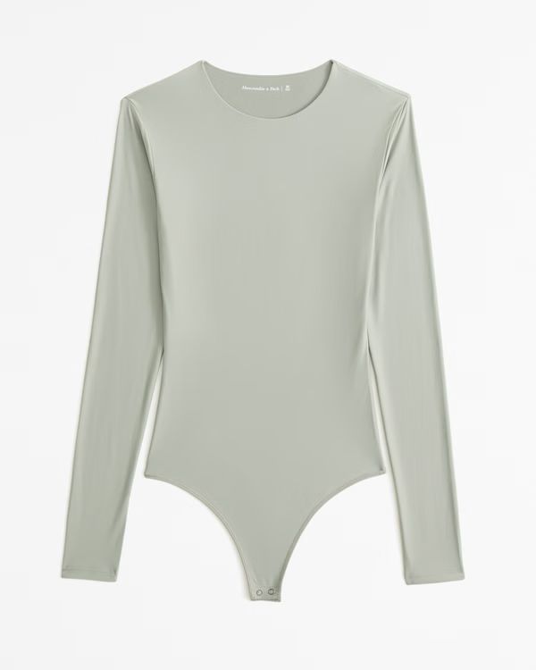 Soft Matte Seamless Long-Sleeve Crew Bodysuit | Abercrombie & Fitch (US)