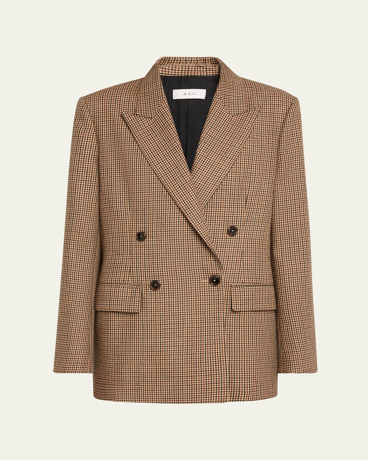 Calla Check Double-Breasted Jacket | Bergdorf Goodman