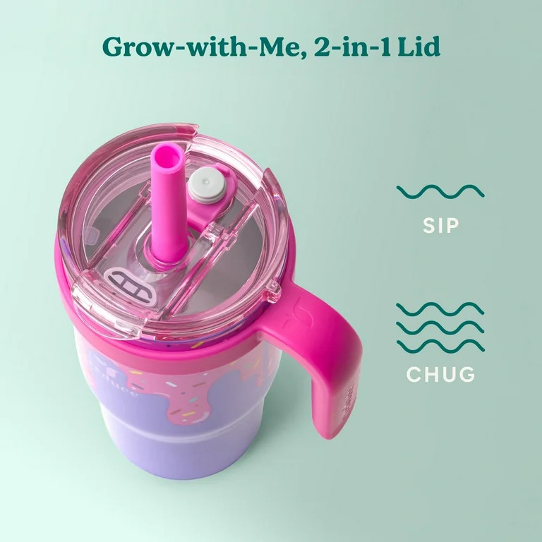 Reduce Coldee Kids Tumbler with Spill-Proof Straw & Handle. Insulated Stainless Steel 18 oz, Ice ... | Walmart (US)