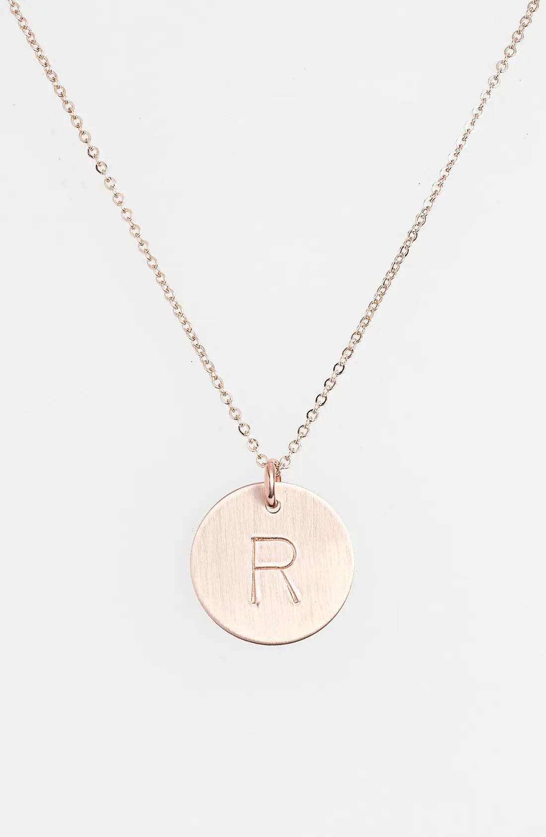 Women's Nashelle 14K-Gold Fill Initial Disc Necklace | Nordstrom