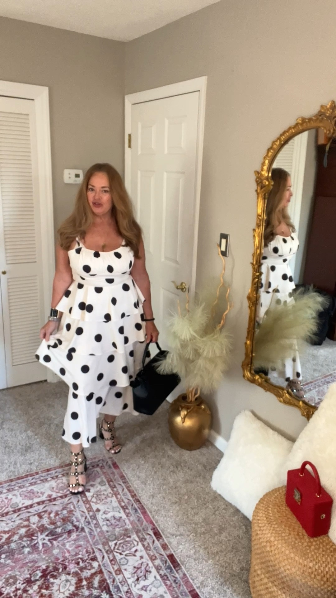 Special occasion tierd maxi dress with polka dot pattern.

Perfect for Weddings and even a Derby Party

#LTKWedding #LTKFestival #LTKgrwm