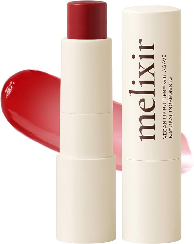 Melixir Vegan Lip Butter #03 Red Velvet(Tinted) (+11 more colors) 0.13oz, Bee Free, Petrolatum Fr... | Amazon (US)