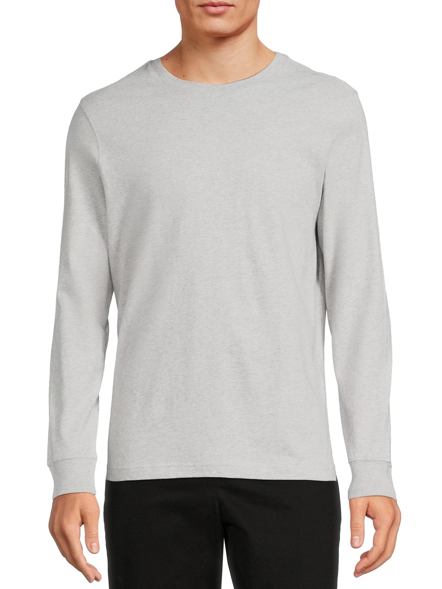 George Men`s Long Sleeve Crewneck Tee - Walmart.com | Walmart (US)