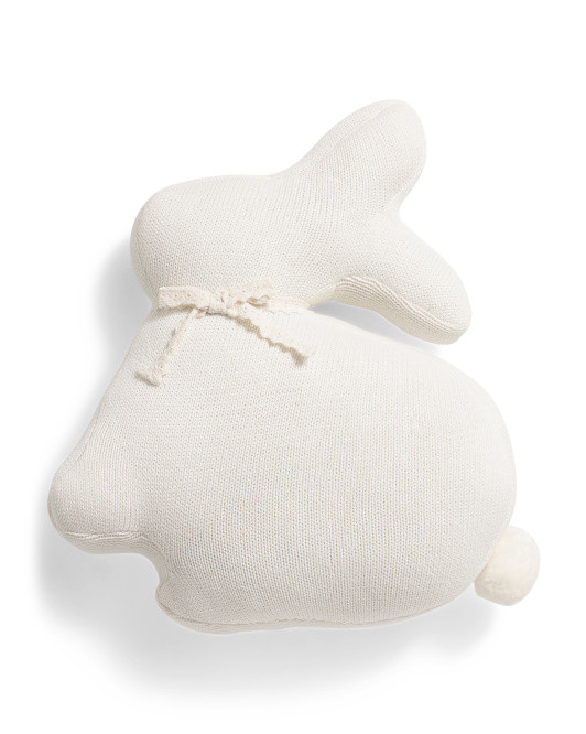 16x18 Knit Shaped Bunny Pillow | TJ Maxx