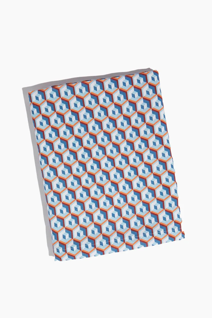 Large Tablecloth in Cubi Blue | Hampden Clothing