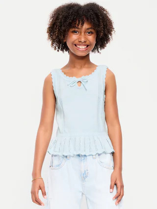 Sweater-Knit Tank Top for Girls | Old Navy (US)