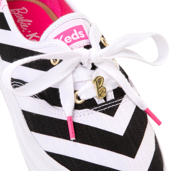 Womens Barbie™ x Keds Point Platform Sneaker - Black / White | Journeys