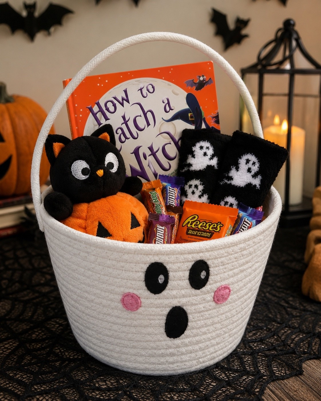 The Cutest Halloween Boo Basket Idea! 👻🧡

Looking for a fun way to surprise your little ones this Halloween? This adorable ghost boo basket is filled with cozy socks, sweet treats, a festive plush, and a Halloween book for the perfect mix of fun and cozy. It’s a simple gift that creates memories they’ll look forward to every spooky season!

Follow @farmtotablecreations on Instagram for more seasonal finds, cozy décor, and holiday inspiration.

#LTKHome #LTKKids #Halloween #BooBasket #HalloweenBasket #SpookySeason #HalloweenDecor #HalloweenGiftIdeas #FallFun #FamilyTraditions #CozyHalloween #HolidayInspiration #LTKFinds

#LTKSaleAlert #LTKSeasonal #LTKKids